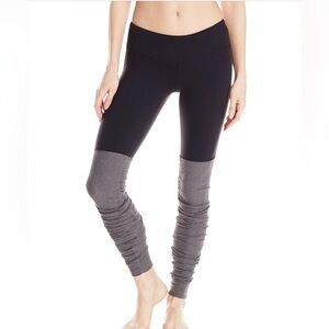 ALO Yoga Black and Gray Two-Tone Leggings